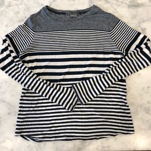 VINCE striped long sleeve T-shirt